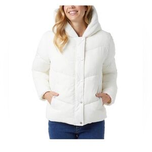 32 Degrees Women’s Quilted Jacket with Plush Lined Hood